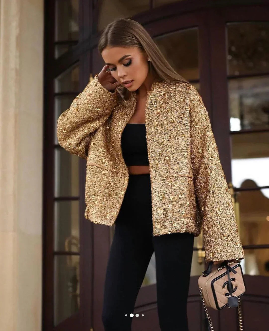 Jolie- Veste à Paillettes