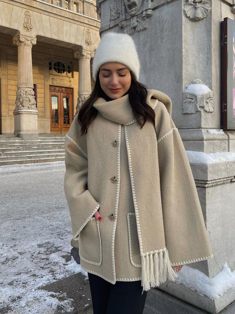 Manteau à écharpe Jolie