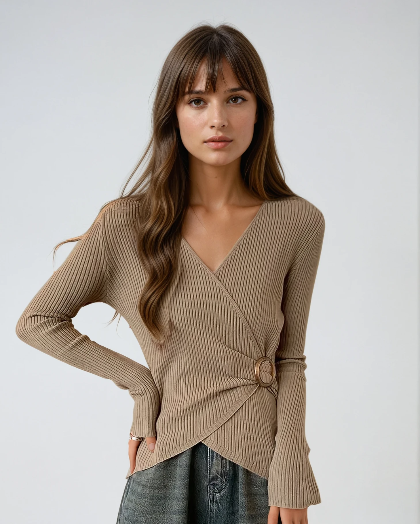 Chloé | Pull en Maille avec Ceinture