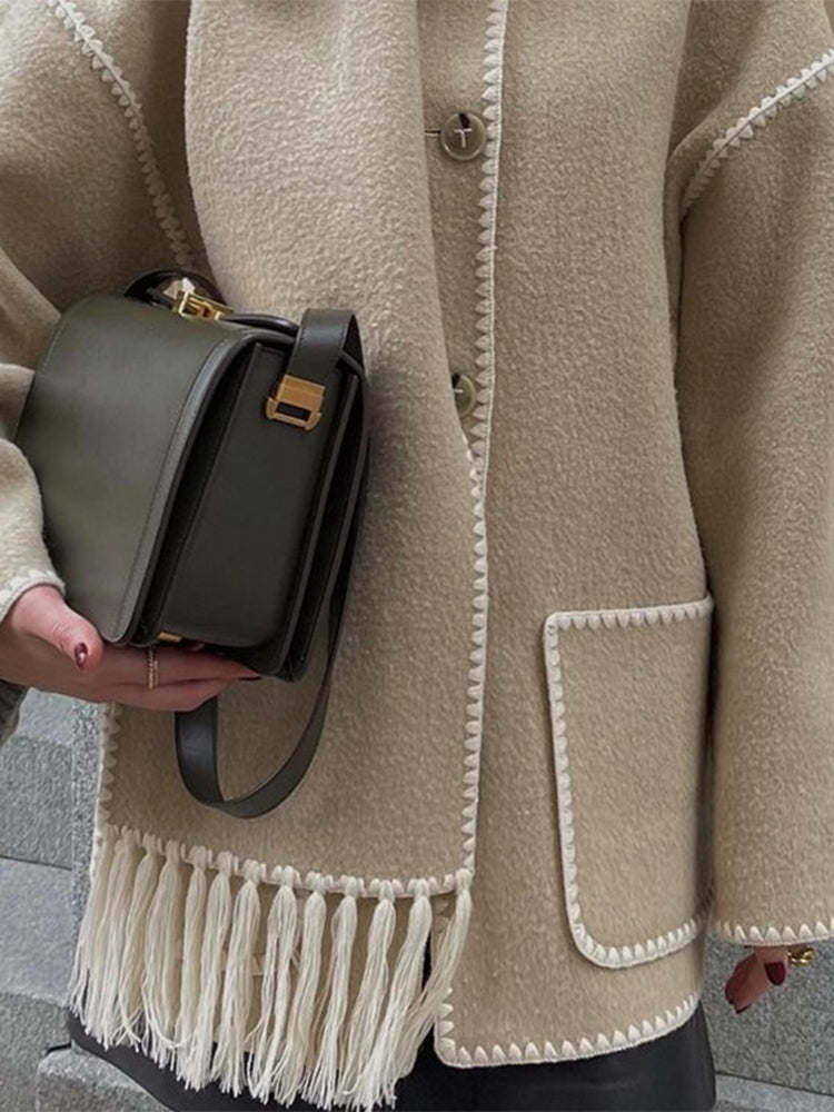 Manteau à écharpe Jolie