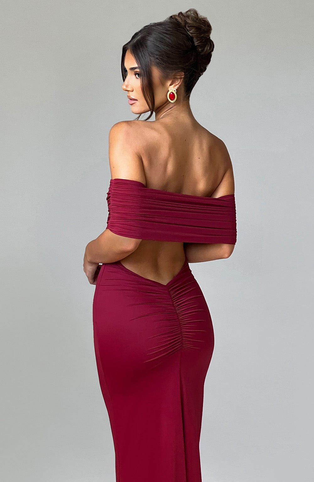 Robe longue Amélie - Bourgogne