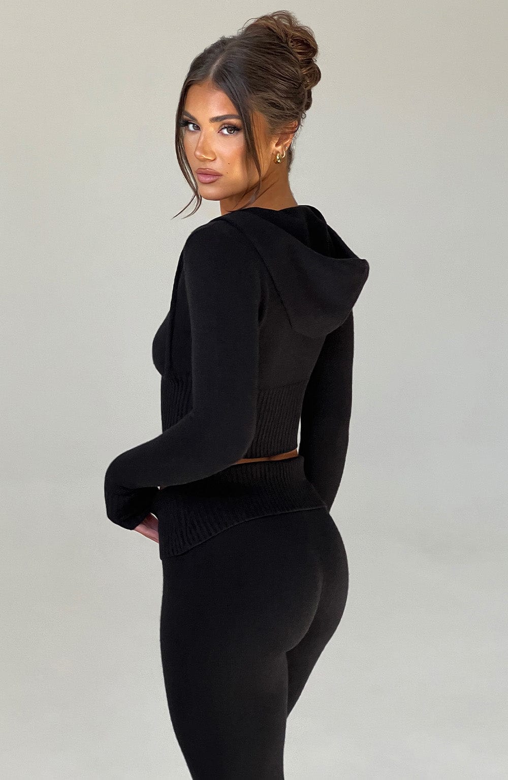 Sweat à capuche en tricot Donna