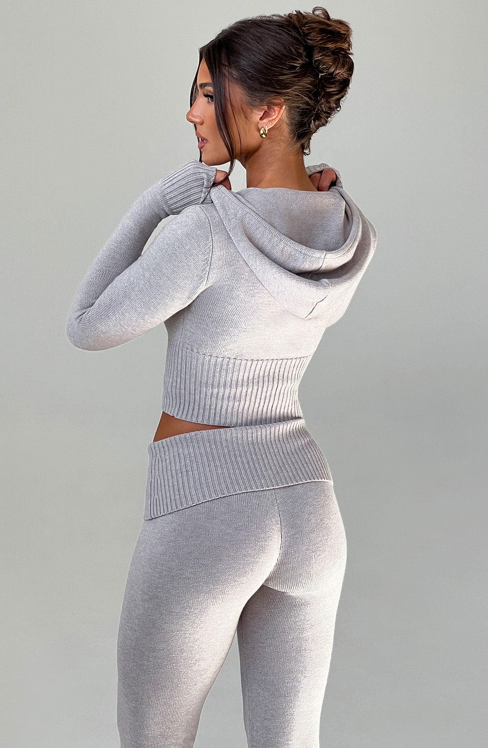 Sweat à capuche en tricot Donna