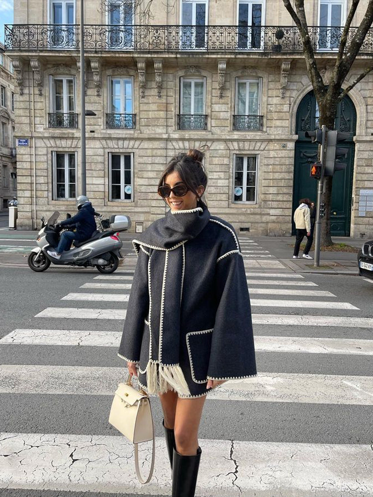 Manteau à écharpe Jolie