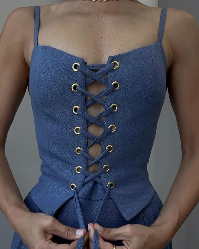 Olivia ! Ensemble deux pièces avec haut et pantalon assortis