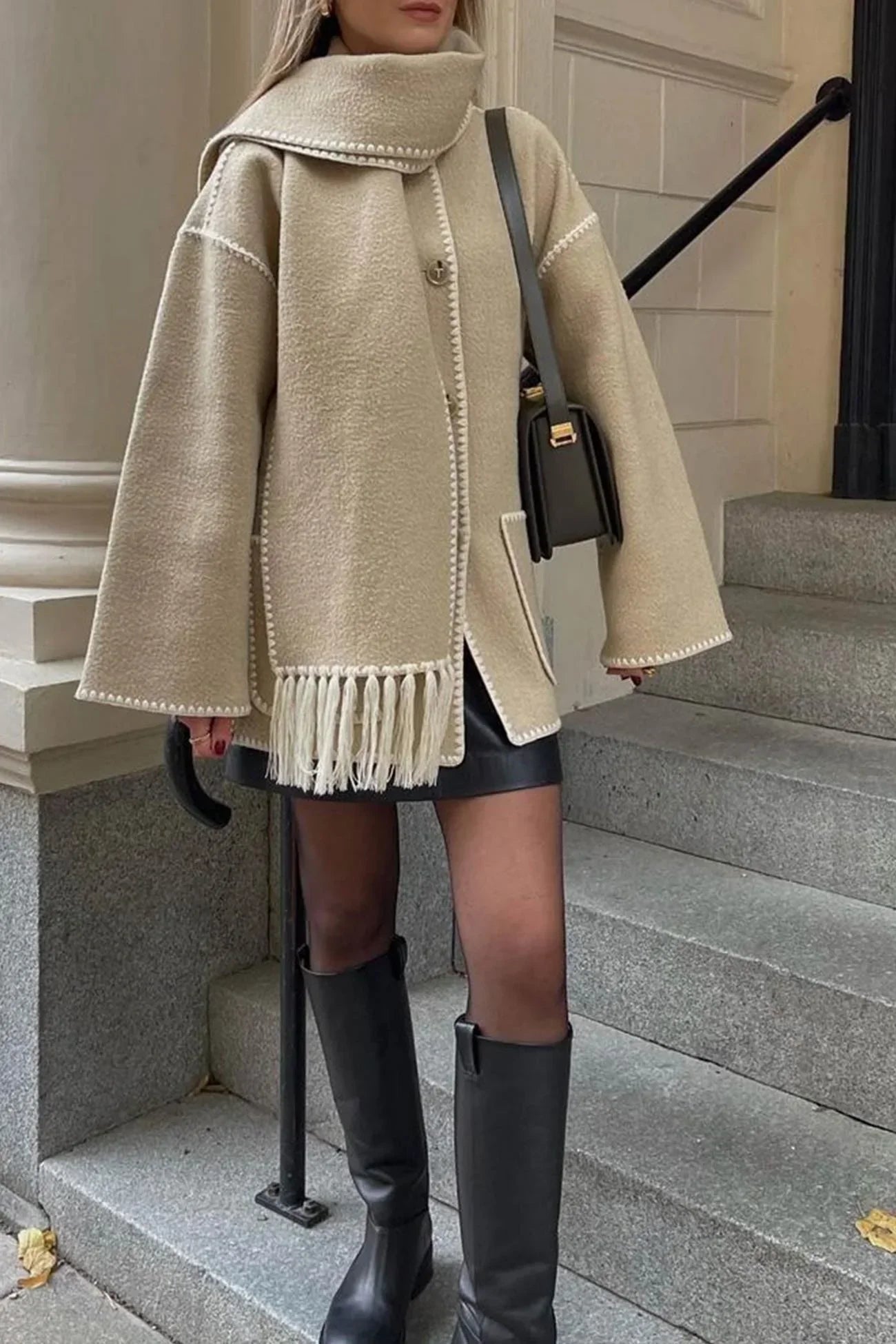 Manteau à écharpe Jolie