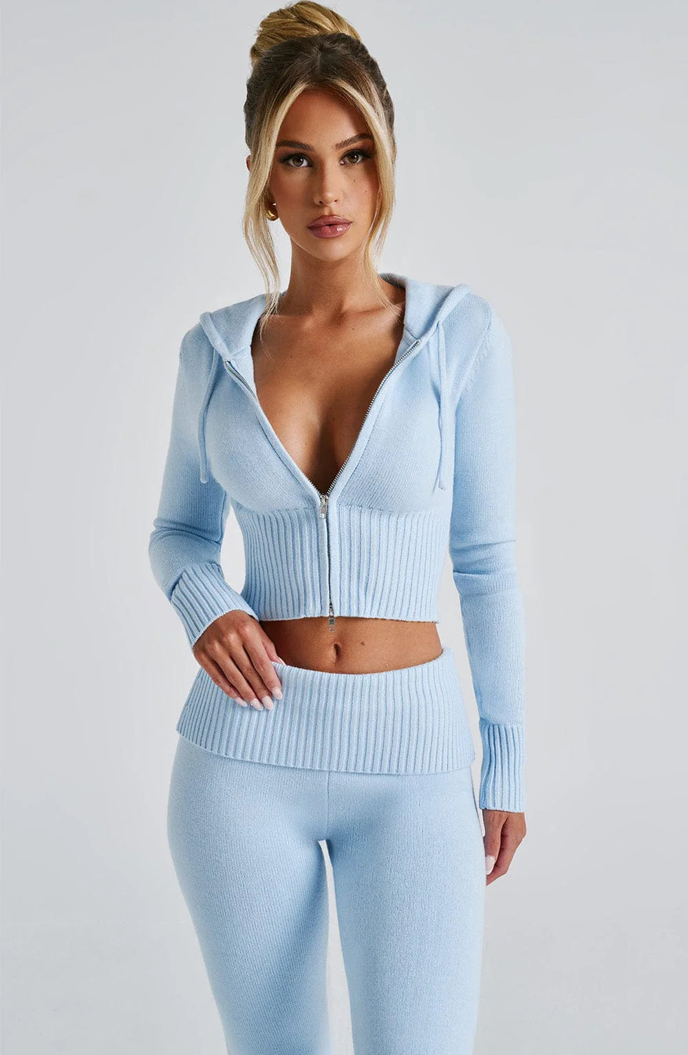 Sweat à capuche en tricot Donna