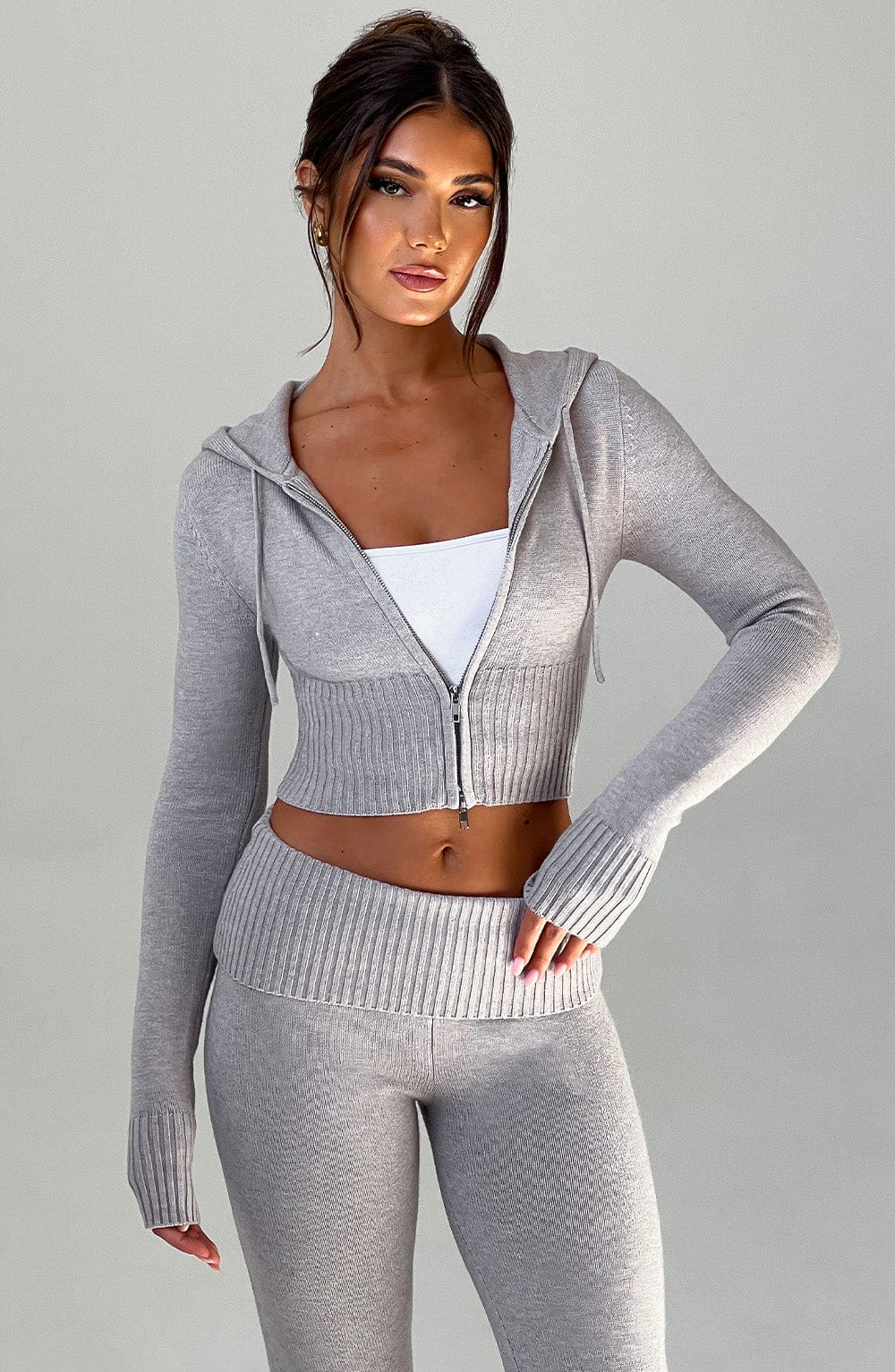 Sweat à capuche en tricot Donna