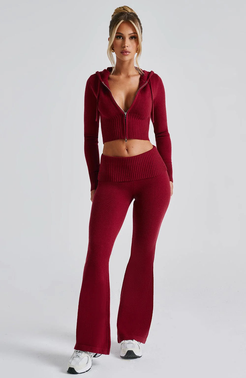 Sweat à capuche en tricot Donna