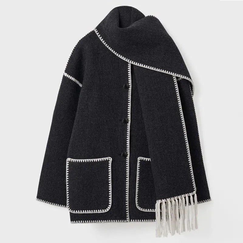 Manteau à écharpe Jolie